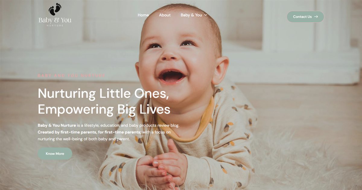 Baby & You Nurture website