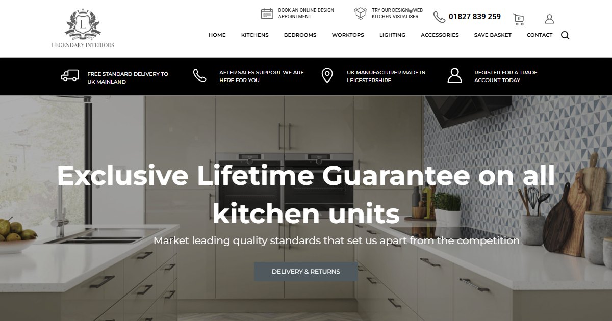 Legendary Interiors website